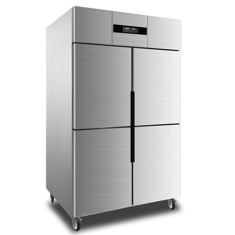 JINBEST Deluxe Deep Freezer 4 Door Refrigerator Upright Freezer Home Restaurant Fridge
