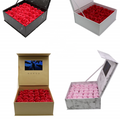 Presentation Marketing Greeting Gift Flower Jewelry Ring Lcd Screen Video Brochure Box