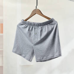 High Quality 100% Cotton Men's Underwear Boxer Buttons