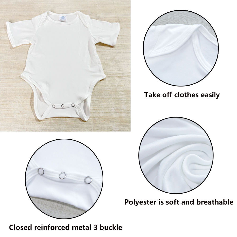 kids sublimation t shirt infants Blanks 100 polyester t shirts for sublimation toddler baby white Blank sublimation shirt kid