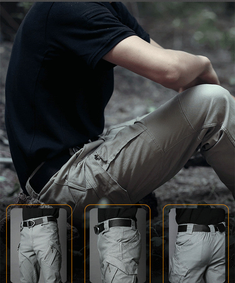 2022 Wholesale Grey Outdoor Sports Regular Fit Heavy-duty Work Trousers Mens Tactical Cargo Pants