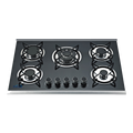 Chinese high quality built in gas hob supplier auto ignition kitchen appliance 5 burner gas cooker for modern kitchen