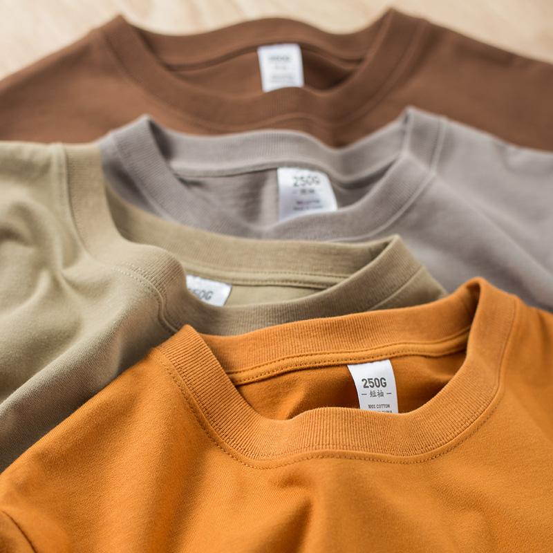 yls high quality branded t shirts for blank tshirt 250gsm 100 cotton material