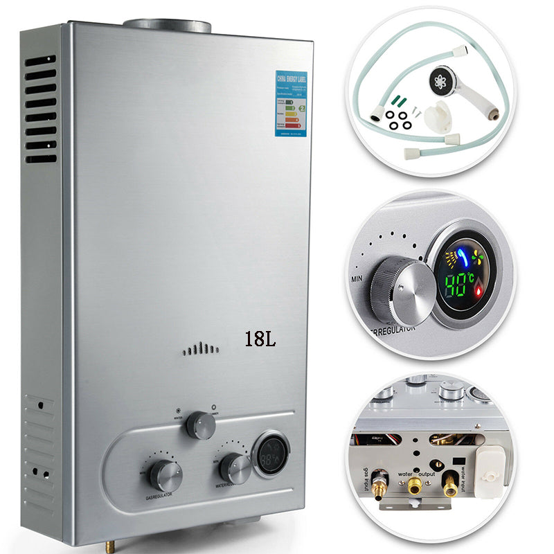 Tankless Water Heater 18L 4.5GMP Propane Water Heater LPG Liquid Propane Gas Tankless Instant Hot 18l gas Water Heater