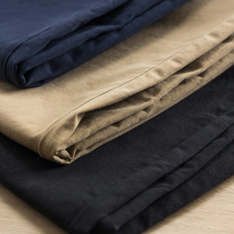 Classic Comfort: Cotton Men's Khaki Chino Pants