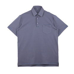 2023 Summer 100% cotton soft loose elastic short sleeve stripe polo t shirt for men