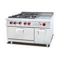 Kitchen 4 Double Burner Gas Industrial Big Stoves Cooking With Chicken Oven Electric