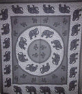 elephant herd mandala tapestry