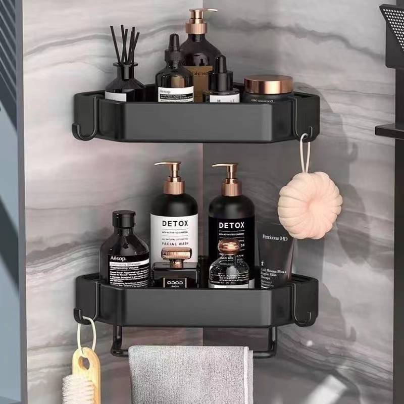 No Punching Bathroom Toiletries Rack Storage Rack Multi-Layer Organizer Bathroom Support  Accessories  Shelf