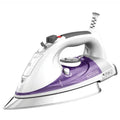 Professional Steam Iron with Stainless Steel Soleplate, Purple, Steamer for Clothes