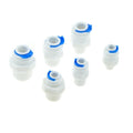 RO Water Quick Pipe Fitting 1/4 3/8 OD Hose 1/8 1/4 1/2 3/8 Male Female Thread Plastic Connector Reverse Osmosis Water Purifies