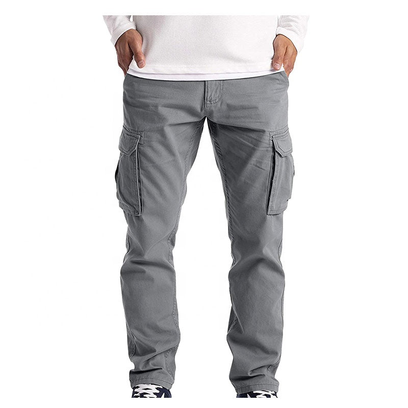 Men's Cargo Pants Multi-Pocket Harajuku Male Tactical Overalls Hip Hop Casual Male Joggers Trousers Streetwear Harem Pant Man
