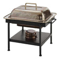 Rectangular Antique Copper Hammered Chafing Dish Wholesale Cheap Home Hotel Restaurant Supplies Kitchen Catering Equipment 2023