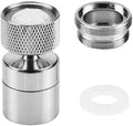 Kinglions 360 Rotate Swivel Faucet with External Thread Nozzle Dual Function Faucet Sprayer for Bathroom Balcony Kitchen