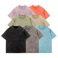 Clothing Manufacturers Custom Vintage Acid Wash T Shirt Streetwear Oversized Graphic Printed Tees Shirt Mens Washed T-shirts