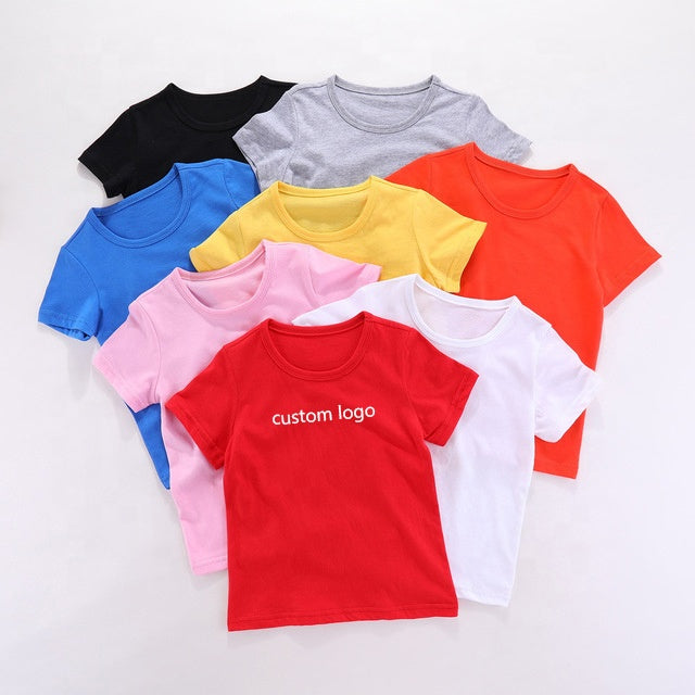 Cool & Comfy: Cotton Plain Children's T-shirts for Boys and Girls