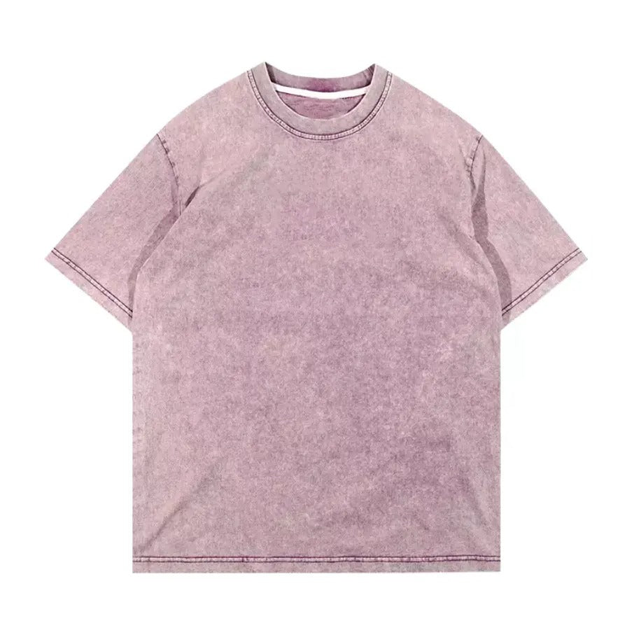 Clothing Manufacturers Custom Vintage Acid Wash T Shirt Streetwear Oversized Graphic Printed Tees Shirt Mens Washed T-shirts
