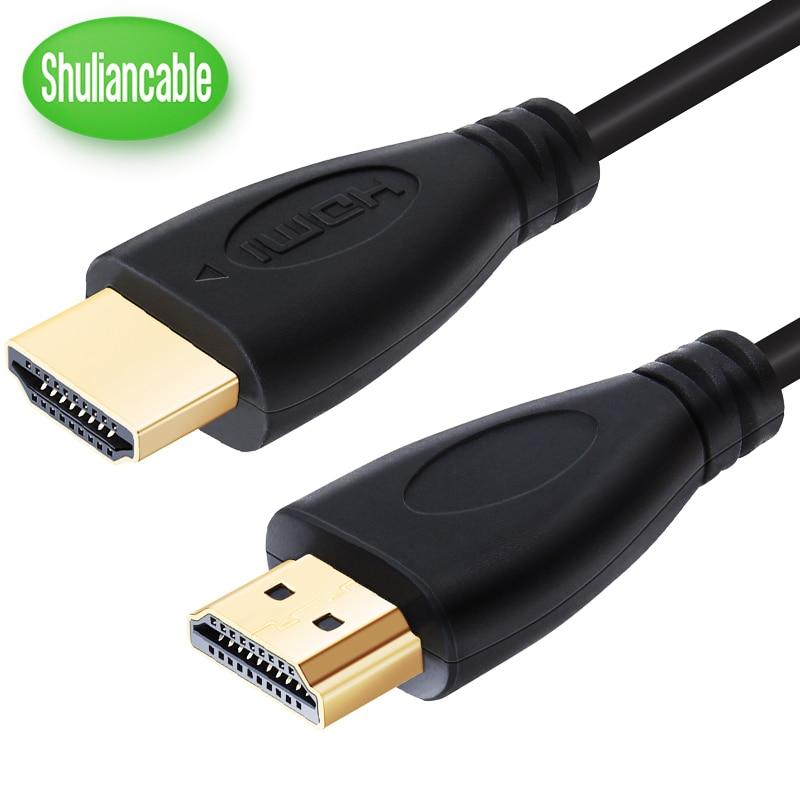 shuliancable hdmi cable high speed 1080p 3d gold plated cable hdmi for hdtv xbox ps3 computer 0 3m 1m 1 5m 2m 3m 5m 7 5m 10m 15m