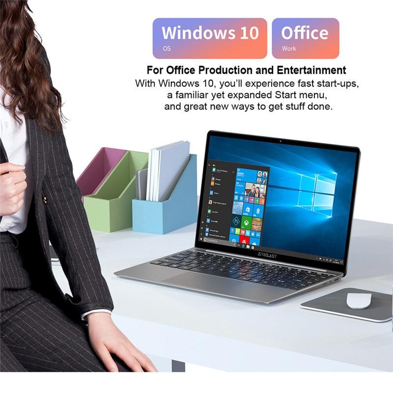 teclast f7 plus 14 1laptop 8gb ram 256gb ssd windows10 1920 1080 intel celeron n4100 wifi backlit keyboard ultra thin notebook laptops