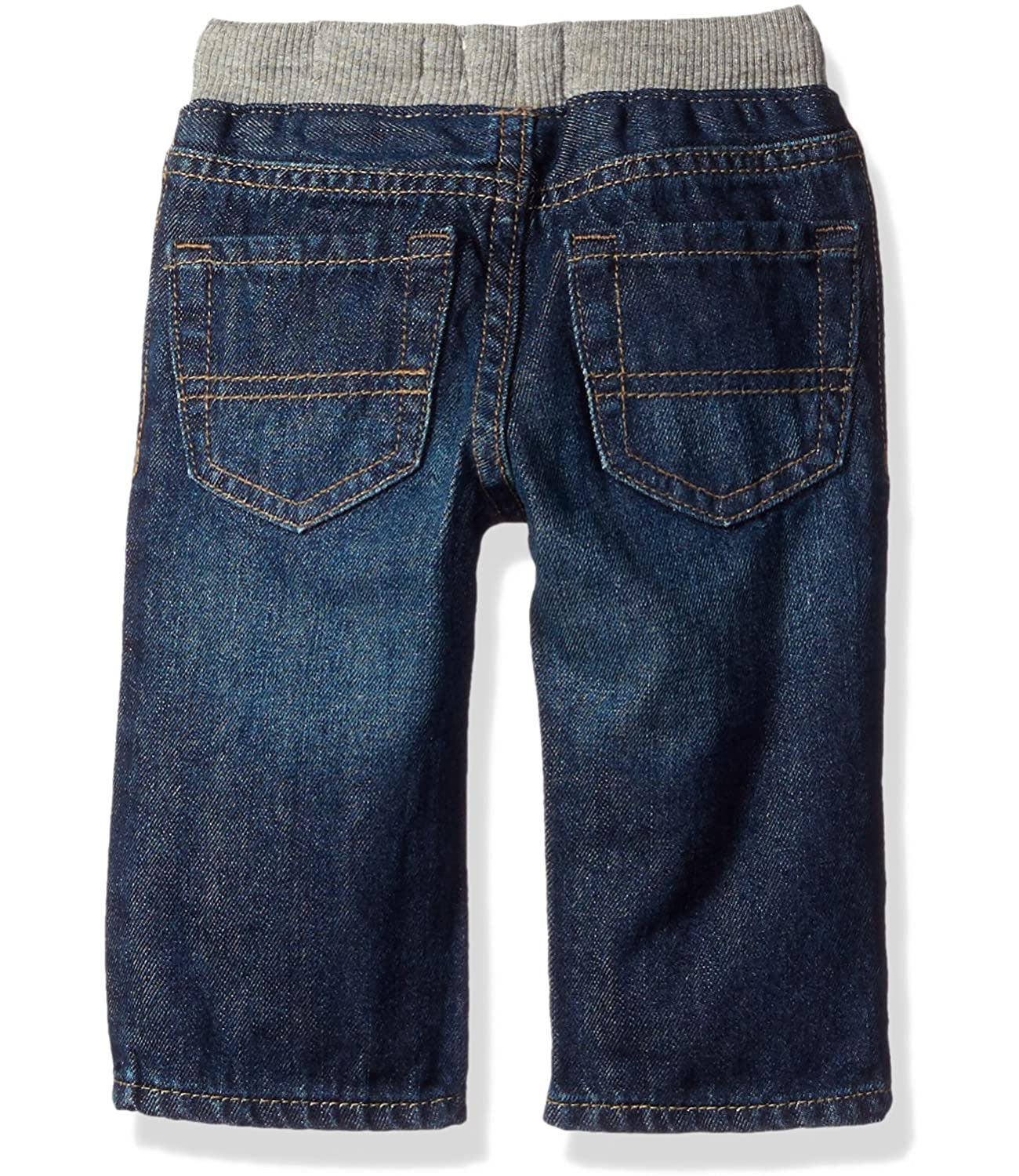 Wholesale denim garment factory blue pull on kid's biker jogger pants denim jeans