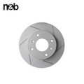 n&b Auto Slotted Brake Discs/Rotors for Honda Civic 1.8 2005- VIII 45251SNA000 45251S6M000 Brake Discs