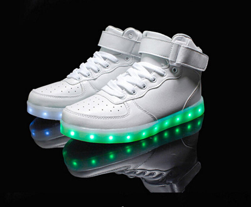 New Arrival Led Glowing Flashing PU Shoes Rechargeable Party Shoes