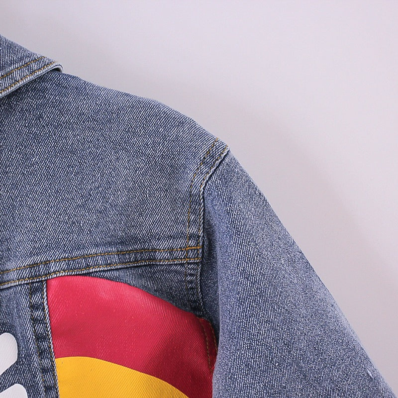 Little Kid Boys Jean Top Jackets Unisex Baby Toddler Boy Girl Denim Coat Outwear For Kids