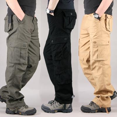 Custom Cotton Twill worker pant High Quality Multi-pockets Men Solid color Cargo Long Pants