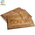 Bamboo Wooden Cards With Custom Printed Logo NFC VIP Membership Card business Card Black Walnut/Sapele