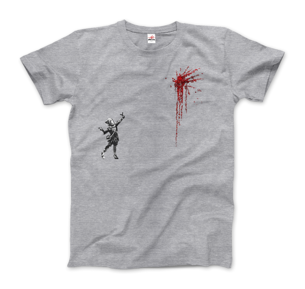 banksy valentines day mural reproduction t shirt