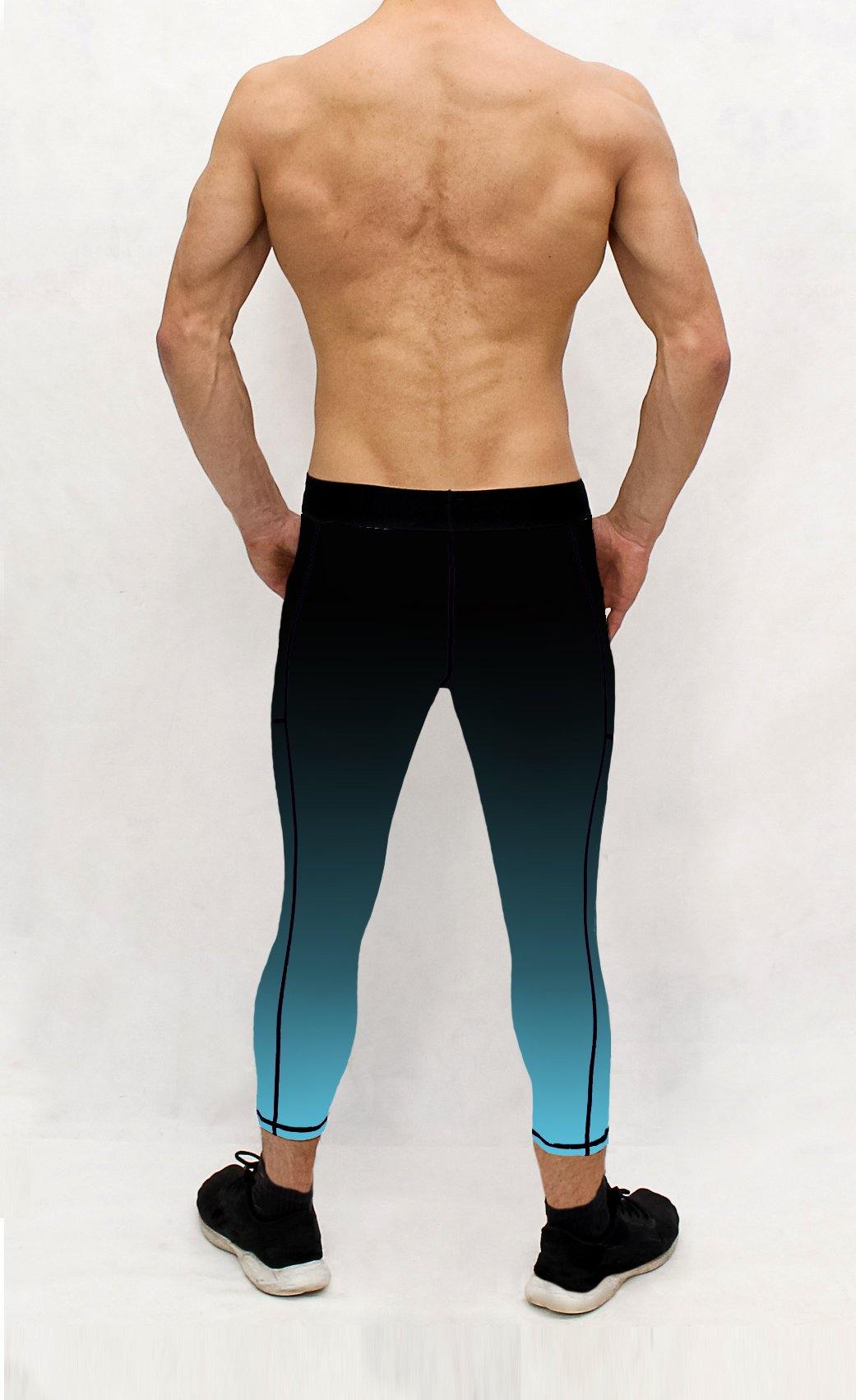 mens black aqua ombre