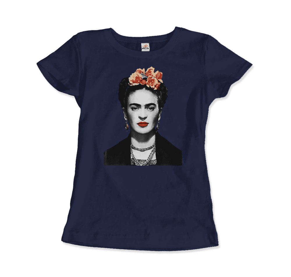 frida kahlo with flowers poster artwork t shirt art o rama