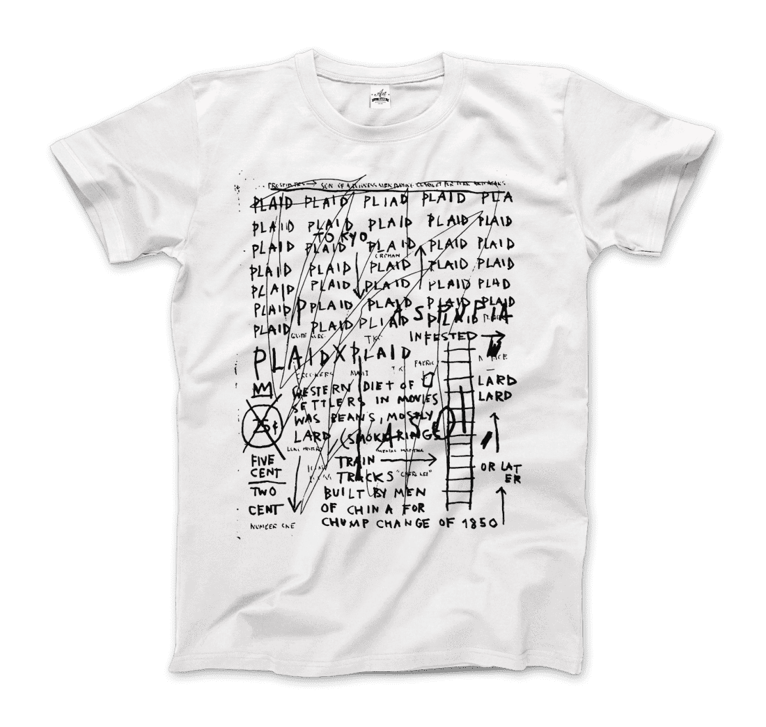 jean michel basquiat not detected 1982 artwork t shirt art o rama