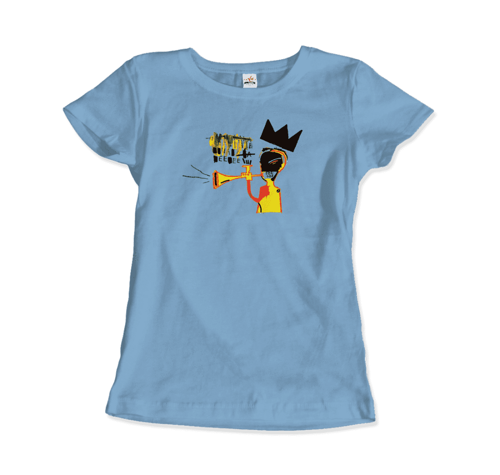 jean michel basquiat trumpet 1984 artwork t shirt art o rama