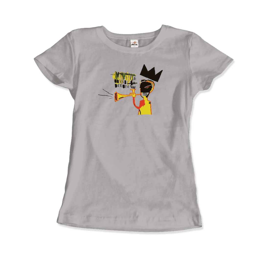 jean michel basquiat trumpet 1984 artwork t shirt art o rama