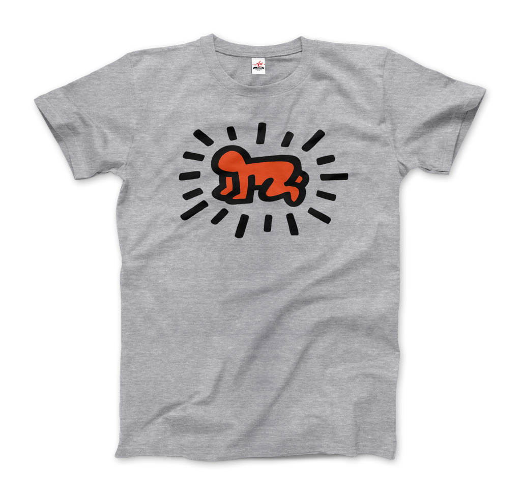 keith haring heart of men icon series street art t shirt