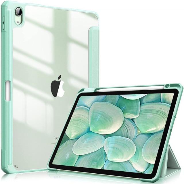 ipad case for 2021 mini 6 pro 11 9th generation case 10 2 2018 9 7 5 6th air 2 3 4 10 5 10 9 pu silicon transparent cover funda tablets e books case