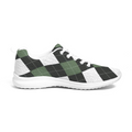 womens sneakers green white plaid running shoes ws7209