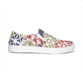 canvas slip on loafers quilt style fashion sneakers